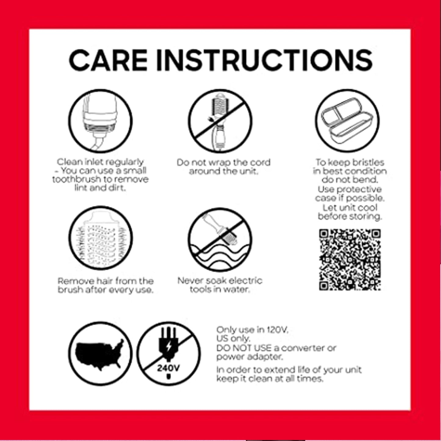 Professional Hair Dryer Brush, Hot Air Brush, One Step Hair Dryer & Hot Air Styler for Hair Salon, Blowing Straightening, Curling (Size: 13.2"X3.5" X 4.3")